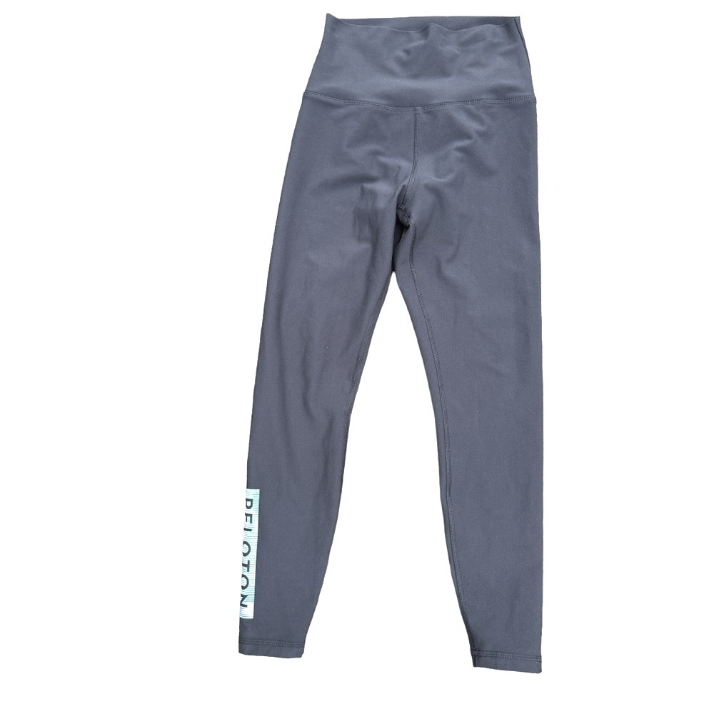 Peloton Cadence Capri Leggings‎  Size Small Very Dark Gray Box Logo